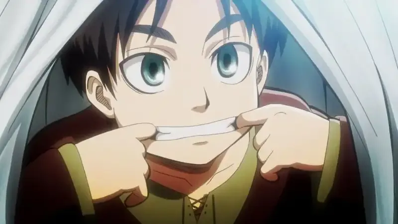 Ảnh Eren Yeager cười 1