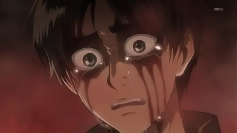 Ảnh Eren Yeager khóc 2