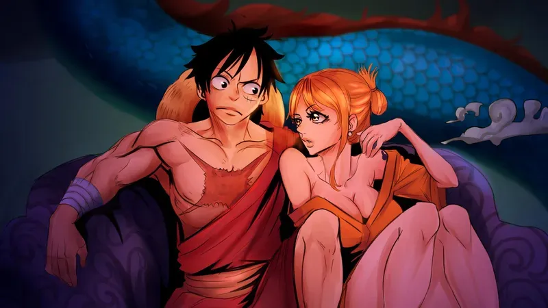 Ảnh Nami và Luffy