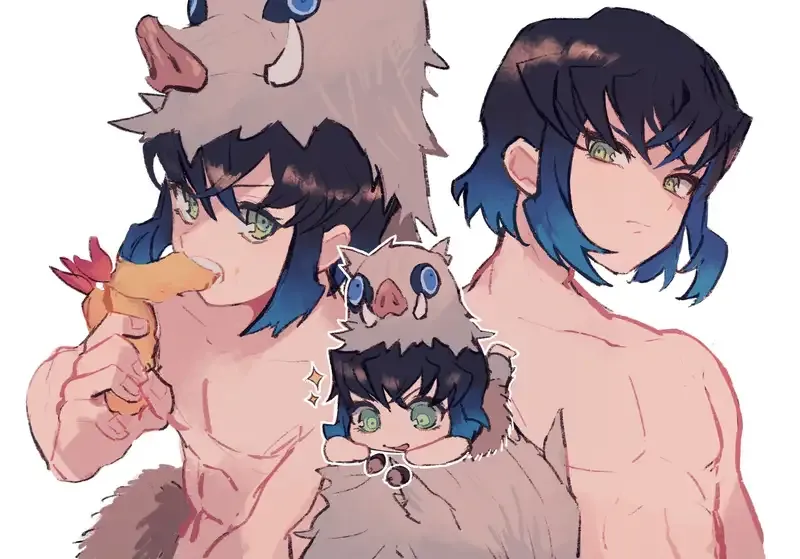 Hình ảnh Hashibira Inosuke cute nhất 7