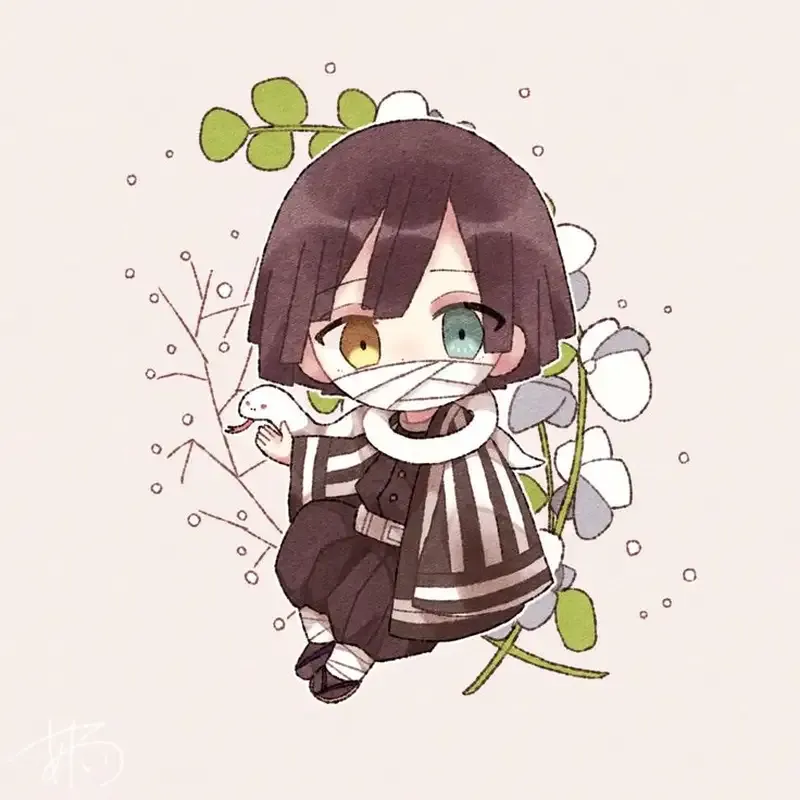 Ảnh Iguro Obanai chibi đáng yêu 9