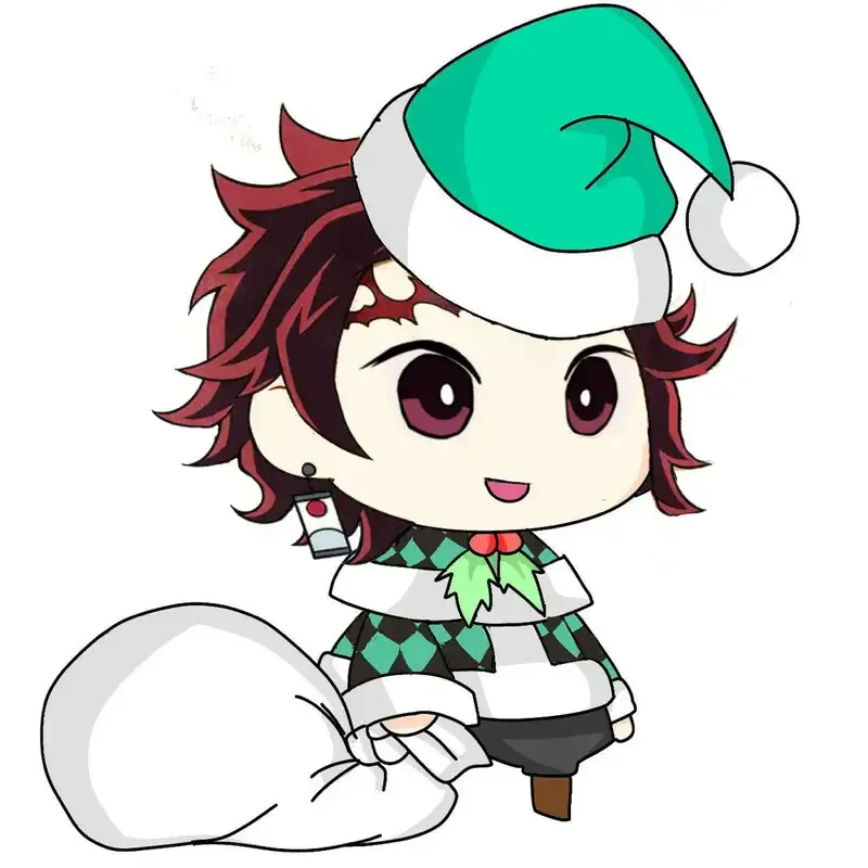 Ảnh Kamado Tanjiro chibi đáng yêu nhất 8