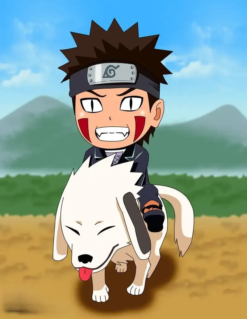 Hình ảnh Kiba Inuzuka chibi 1