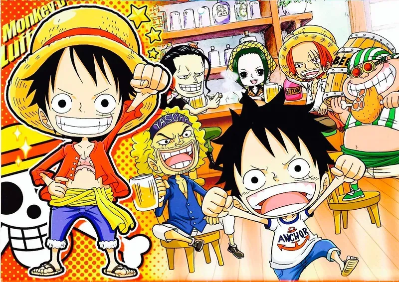 Hình ảnh Luffy chibi siêu cute