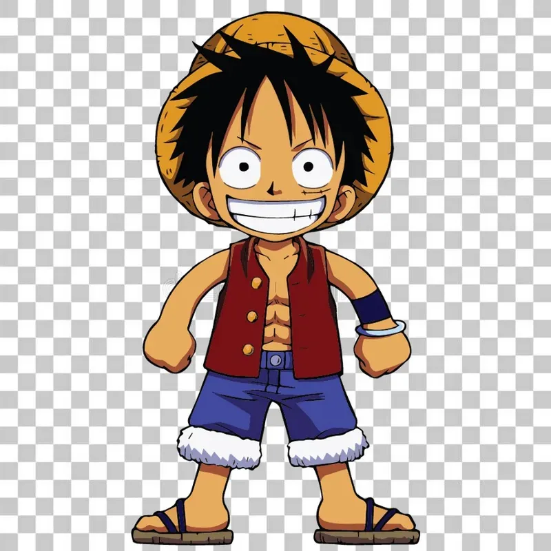 Hình ảnh Luffy chibi siêu cute