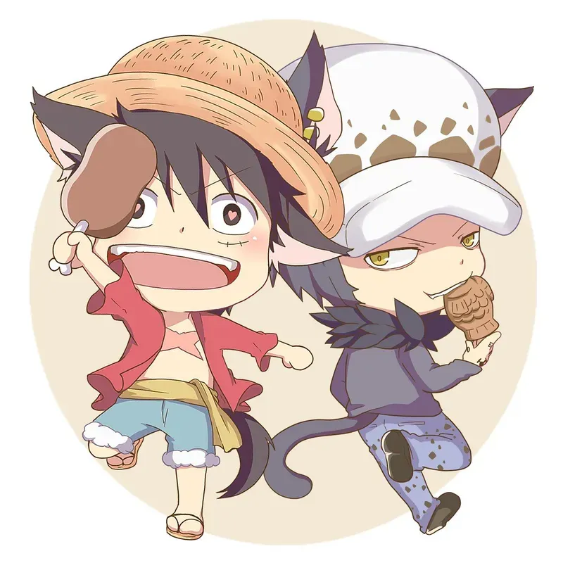 Hình ảnh Luffy chibi siêu cute
