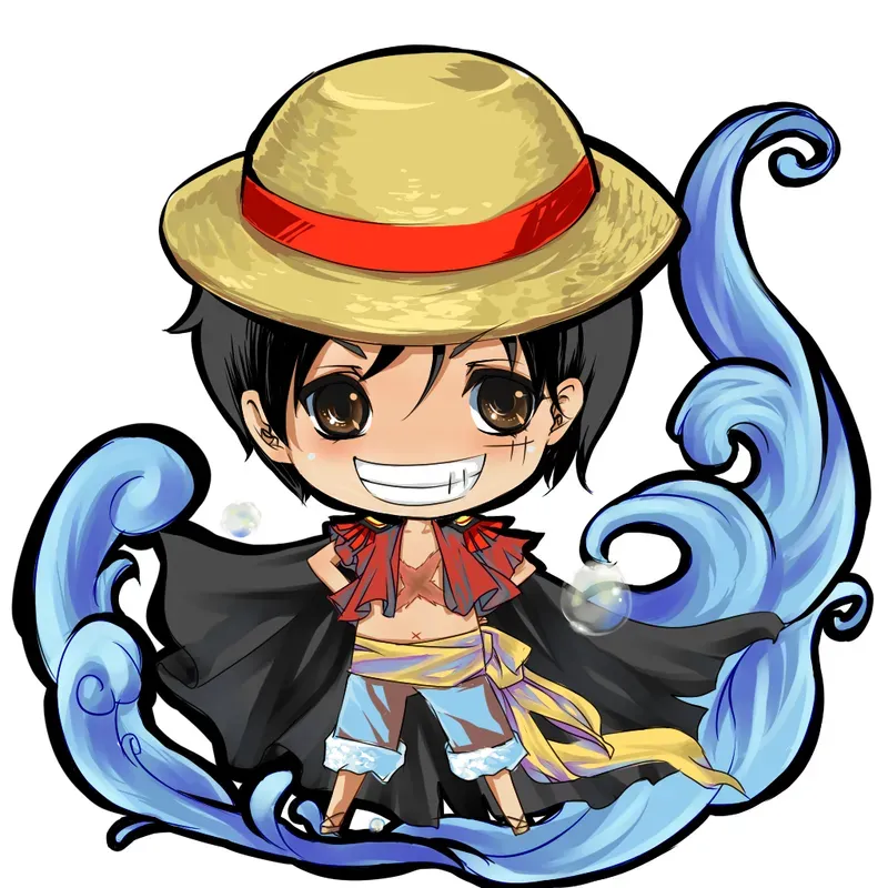 Hình ảnh Luffy chibi siêu cute