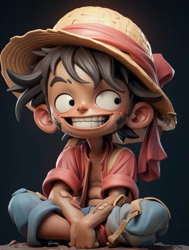 Hình ảnh Luffy chibi siêu cute