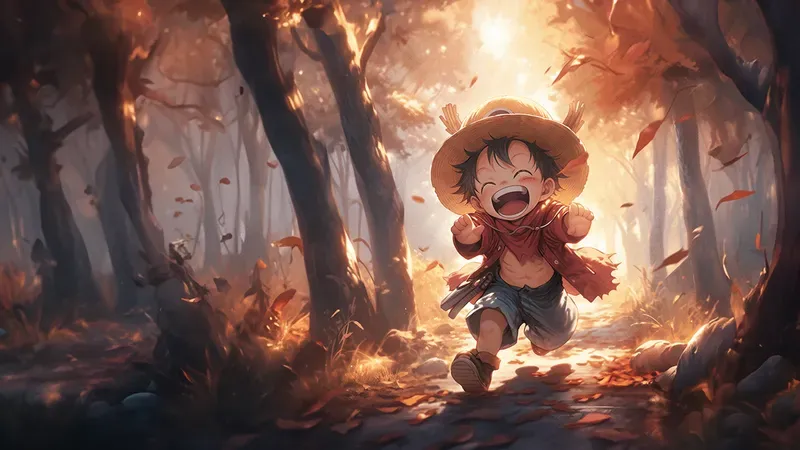 Hình ảnh Luffy chibi siêu cute