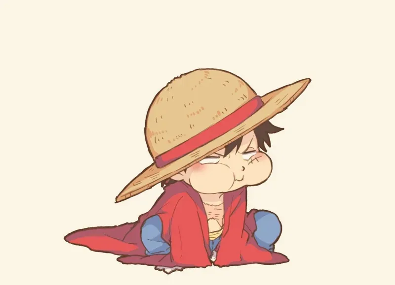 Hình ảnh Luffy chibi siêu cute