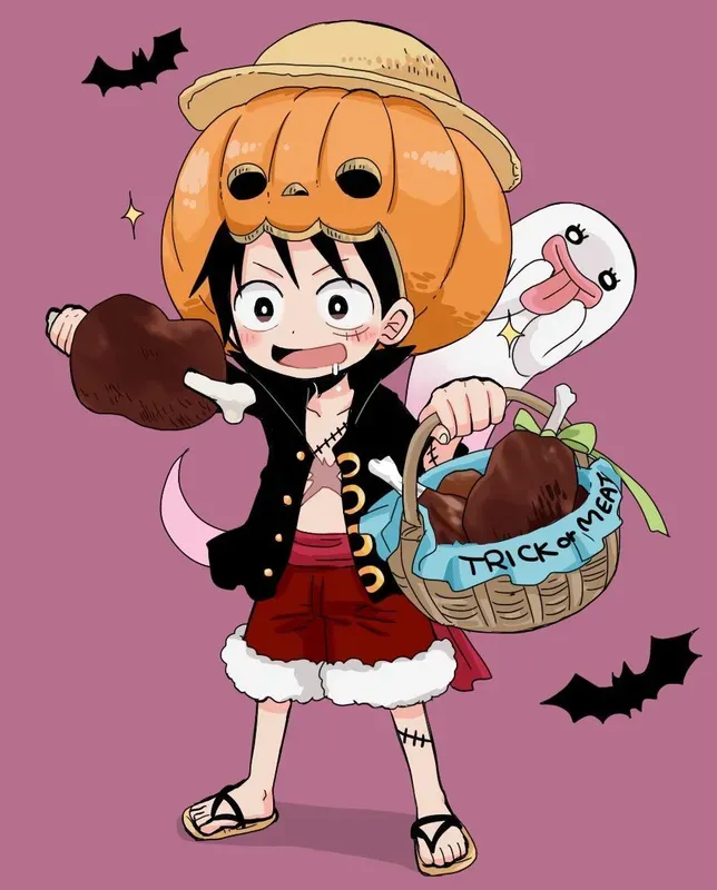 Hình ảnh Luffy chibi siêu cute