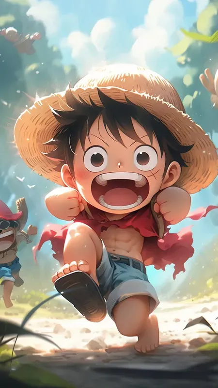 Hình ảnh Luffy chibi siêu cute