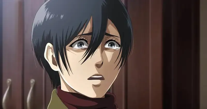 Ảnh Mikasa Ackerman buồn4