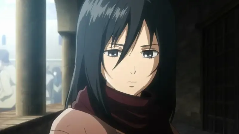 Ảnh Mikasa Ackerman buồn8