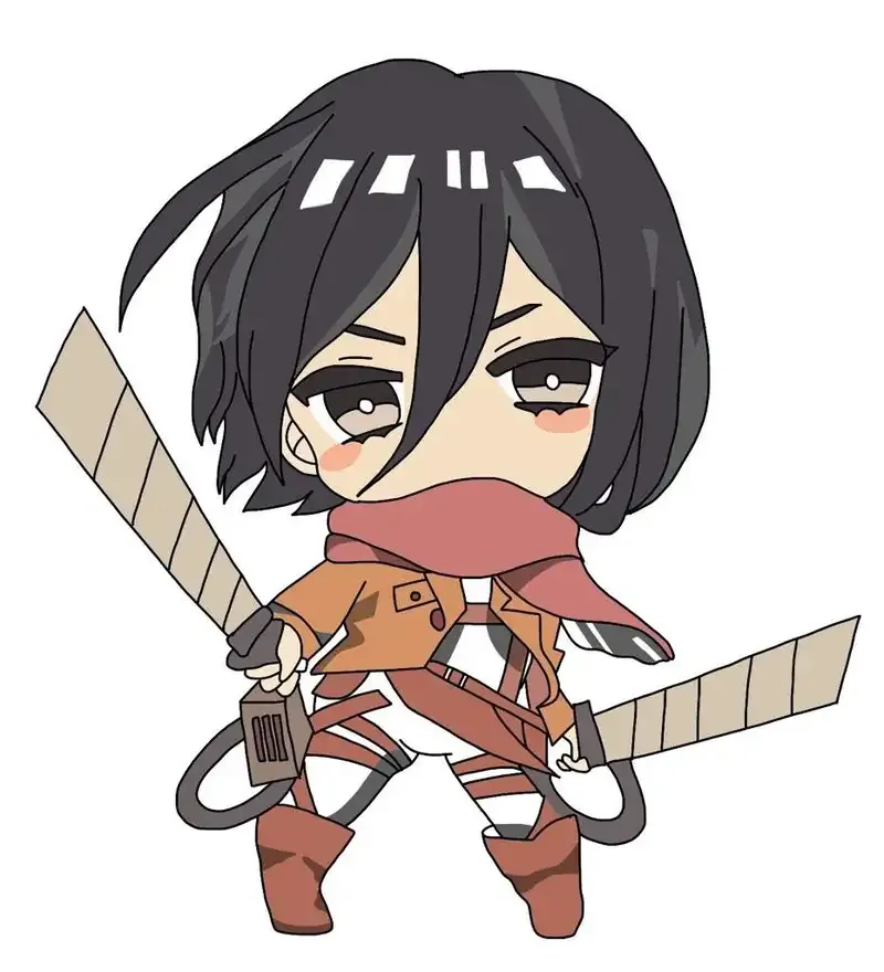 Ảnh Mikasa Ackerman chibi1