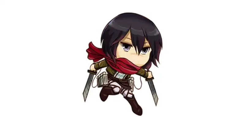 Ảnh Mikasa Ackerman chibi5