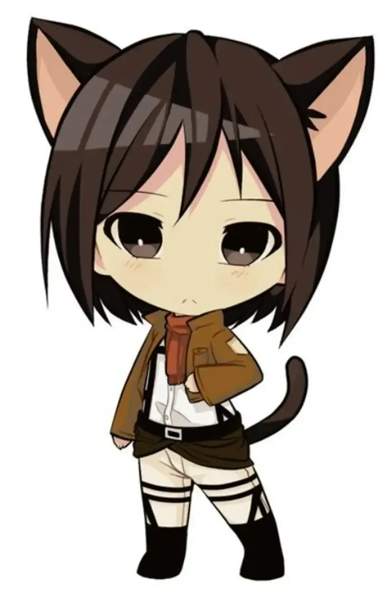 Ảnh Mikasa Ackerman chibi9