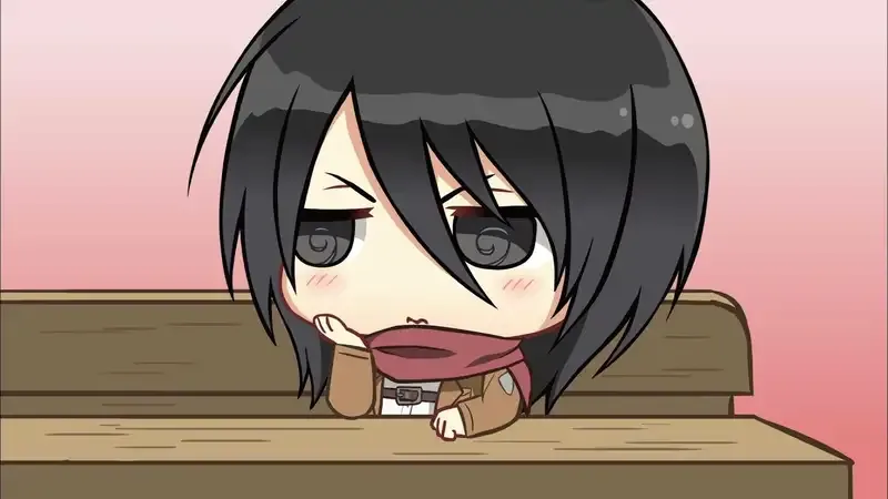 Ảnh Mikasa Ackerman chibi12