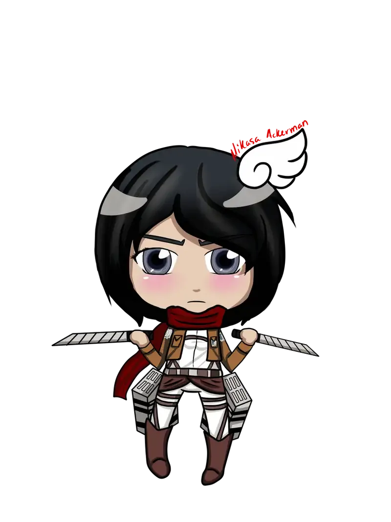 Ảnh Mikasa Ackerman chibi13