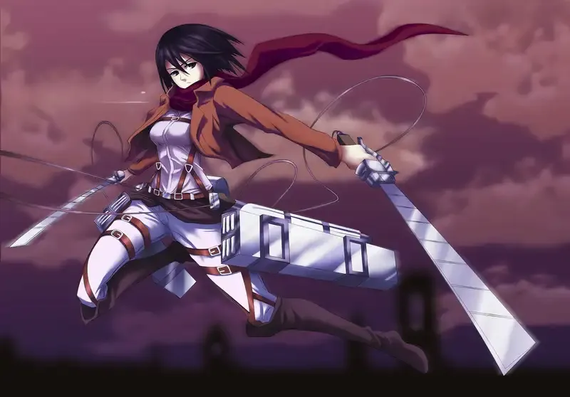 Ảnh Mikasa Ackerman ngầu6