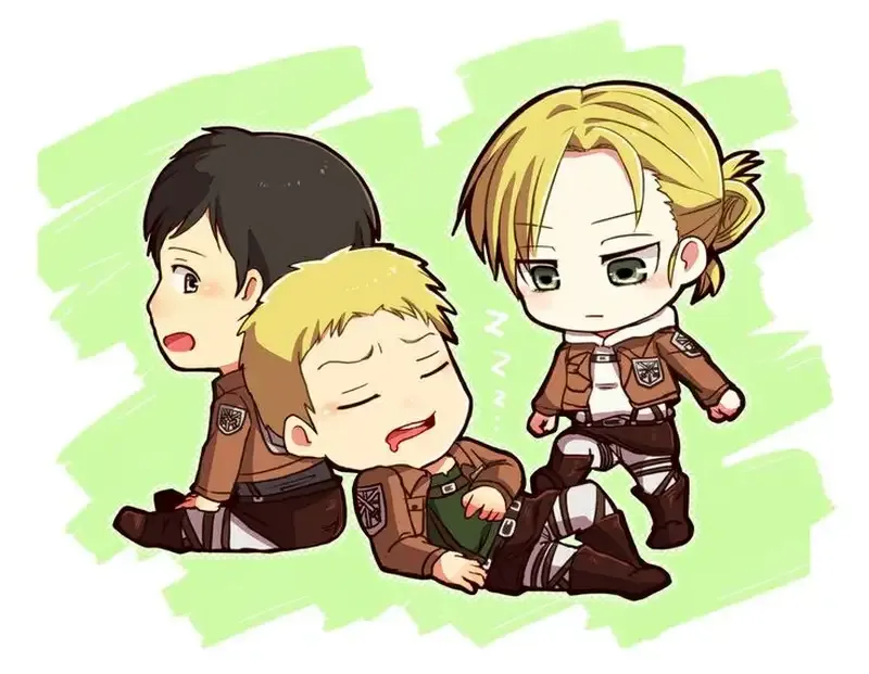 Hình ảnh Reiner Braun chibi đáng yêu4