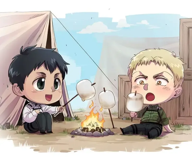 Hình ảnh Reiner Braun chibi đáng yêu5