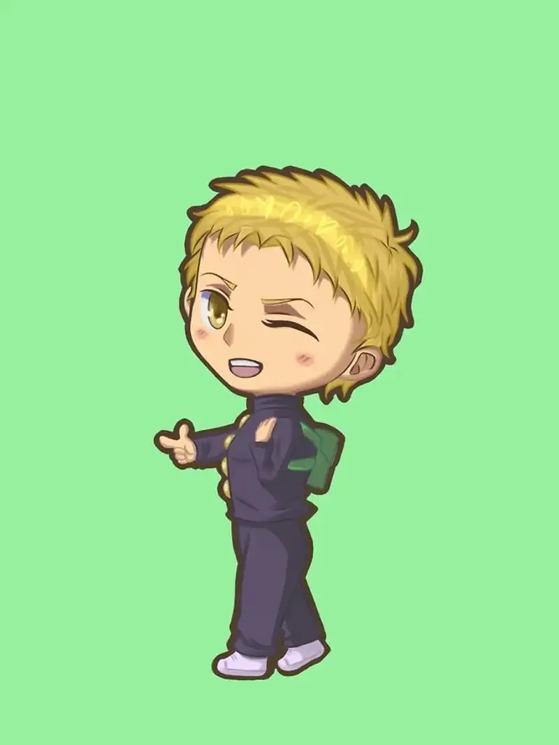 Hình ảnh Reiner Braun chibi đáng yêu9