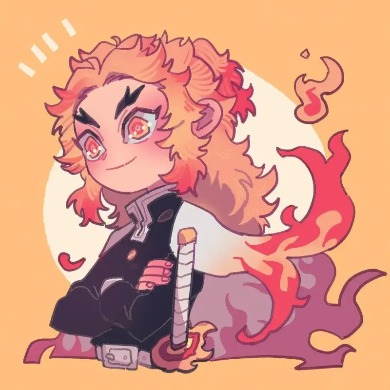 Ảnh chibi nhân vật Rengoku Kyojuro 4