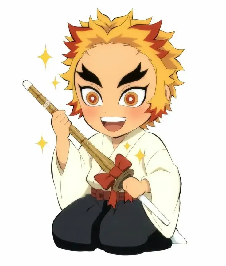Ảnh chibi nhân vật Rengoku Kyojuro 7