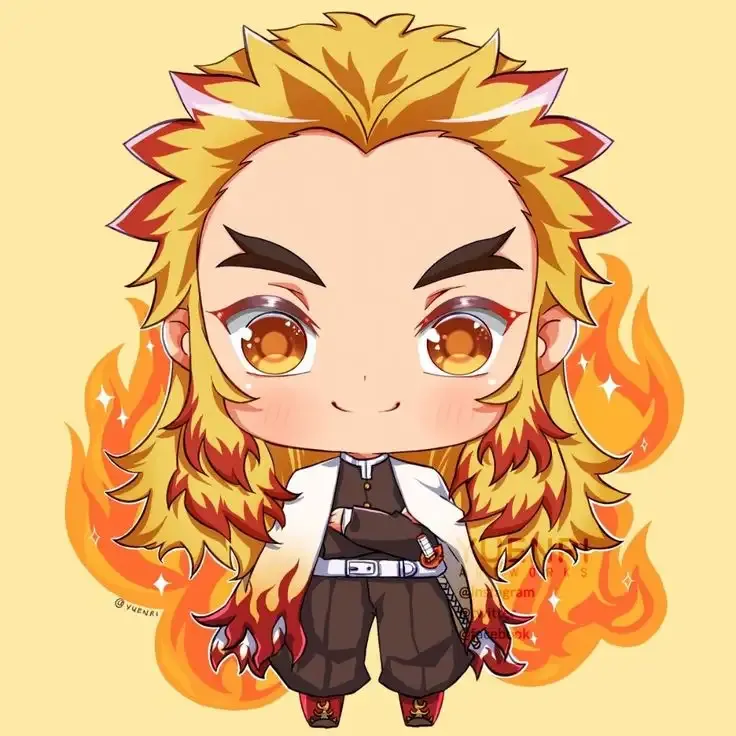 Ảnh chibi nhân vật Rengoku Kyojuro 14