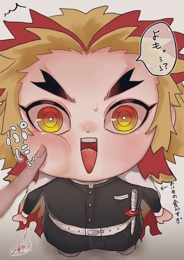 Ảnh chibi nhân vật Rengoku Kyojuro 16