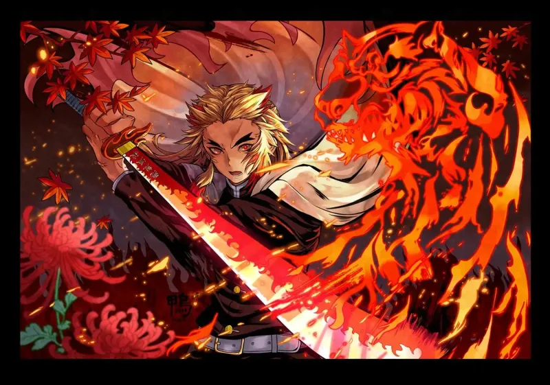 Ảnh Rengoku Kyojuro ngầu cực chất 4