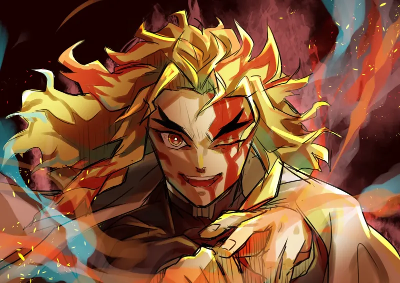 Ảnh Rengoku Kyojuro ngầu cực chất 6