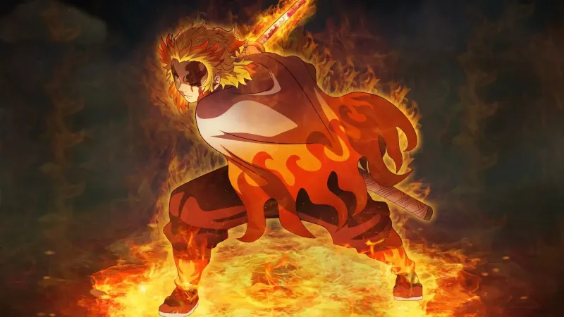 Ảnh Rengoku Kyojuro ngầu cực chất 9