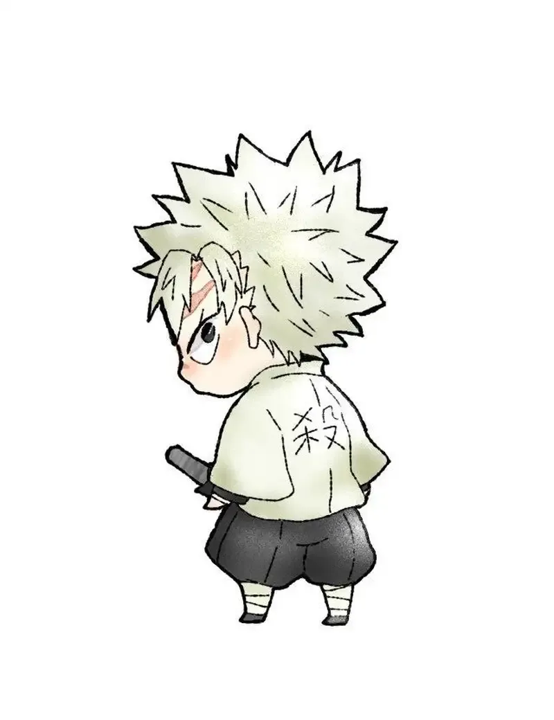 Ảnh Sanemi Shinazugawa chibi đáng yêu 5