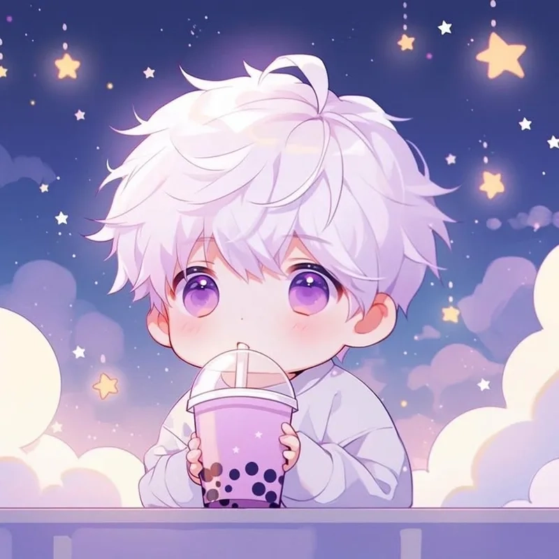 Ảnh anime chibi lạnh lùng mang đến vẻ ngoài đầy bí ẩn