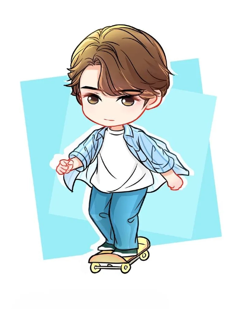 Tạo hình đáng yêu với ảnh chibi nam dễ thương