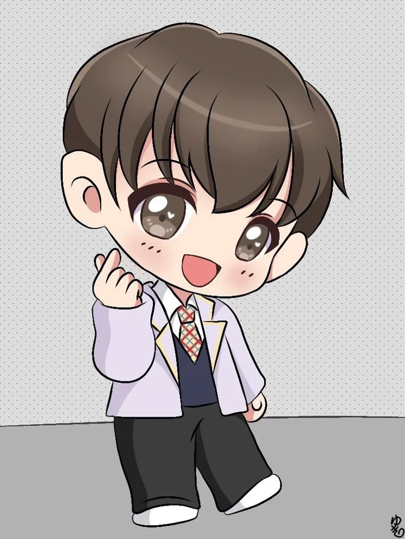 Hình nền anime nam cute giúp bạn thêm phần dễ thương và nổi bật
