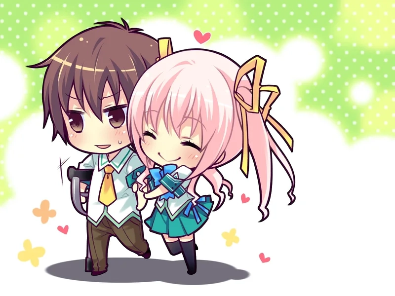 Dễ thương khi có nhau với ảnh chibi cặp đôi