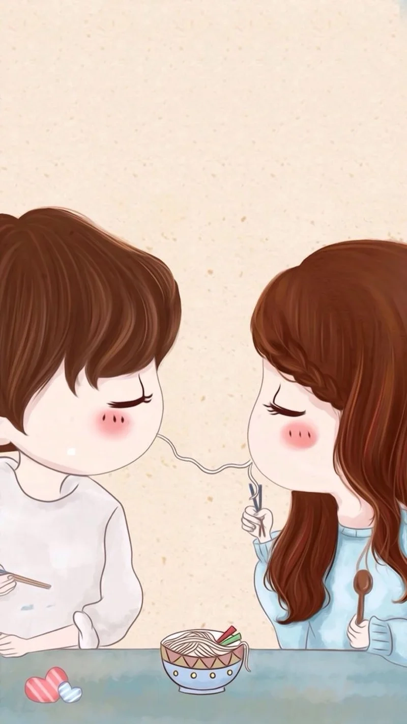 Ngọt ngào trong từng nét vẽ với cặp đôi chibi