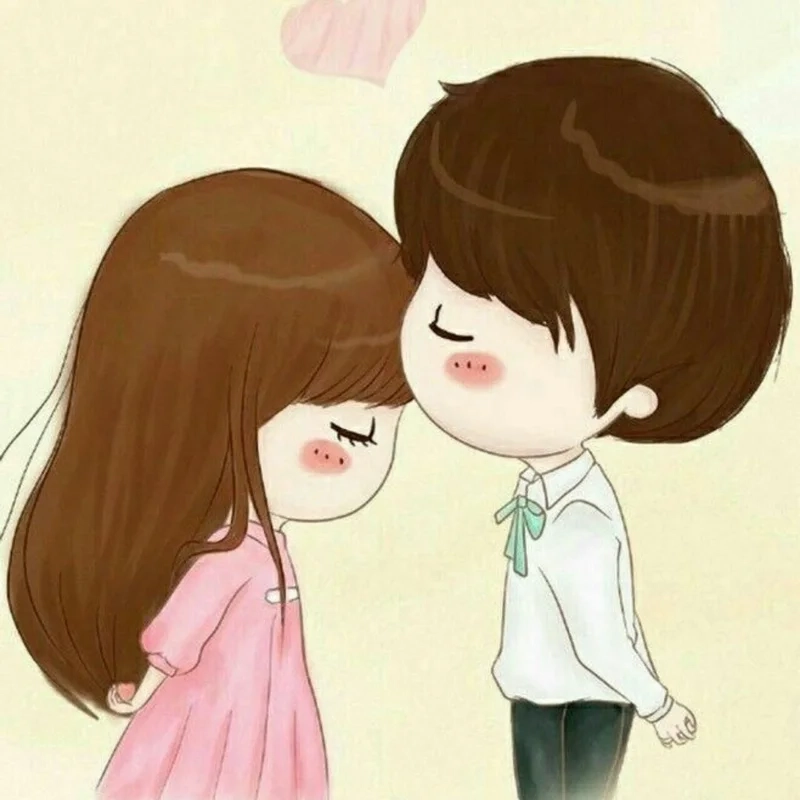 Tình yêu trong ảnh chibi cute đôi