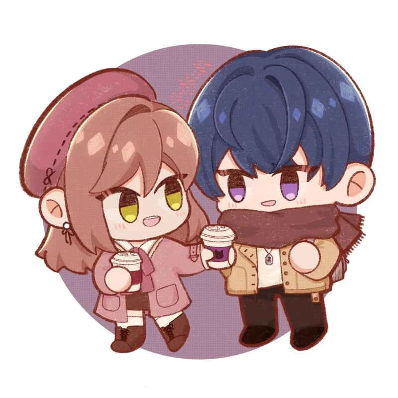 Độc đáo với ảnh cặp đôi anime chibi cute rời
