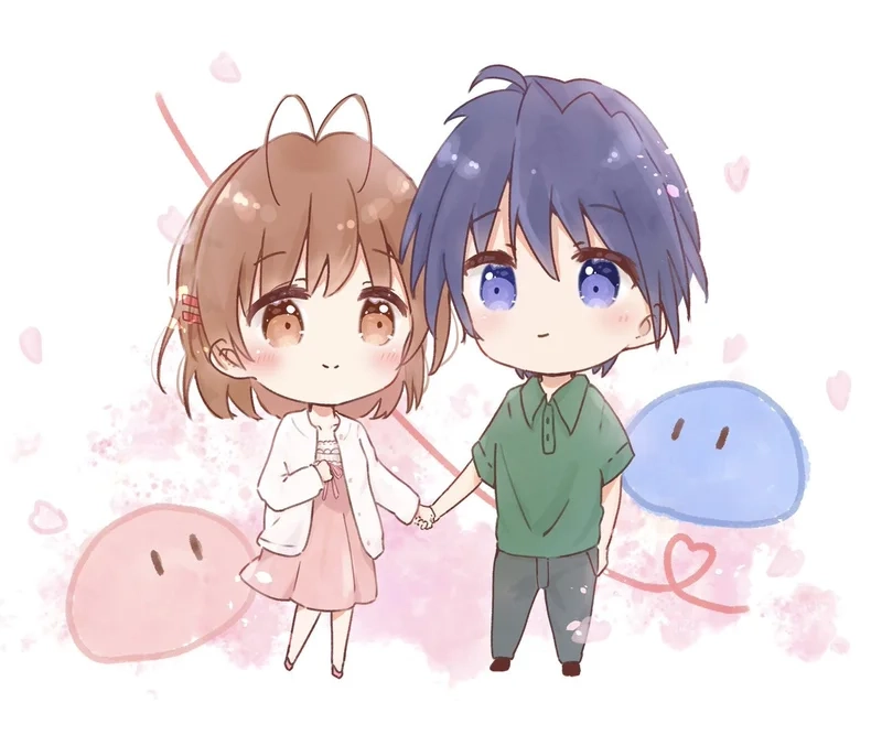 Dễ thương hết nấc với hình cặp đôi chibi cute