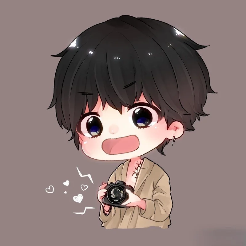 Ngầu nhưng vẫn dễ thương với ảnh anime nam cute chibi