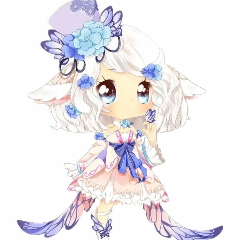 Nhẹ nhàng nhưng cuốn hút với ảnh chibi cute nữ đơn giản