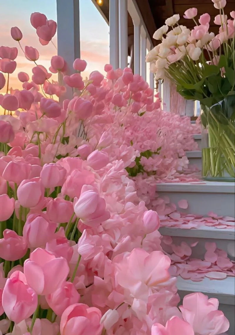 Đưa thiên nhiên vào không gian sống với hình ảnh hoa tulip đẹp