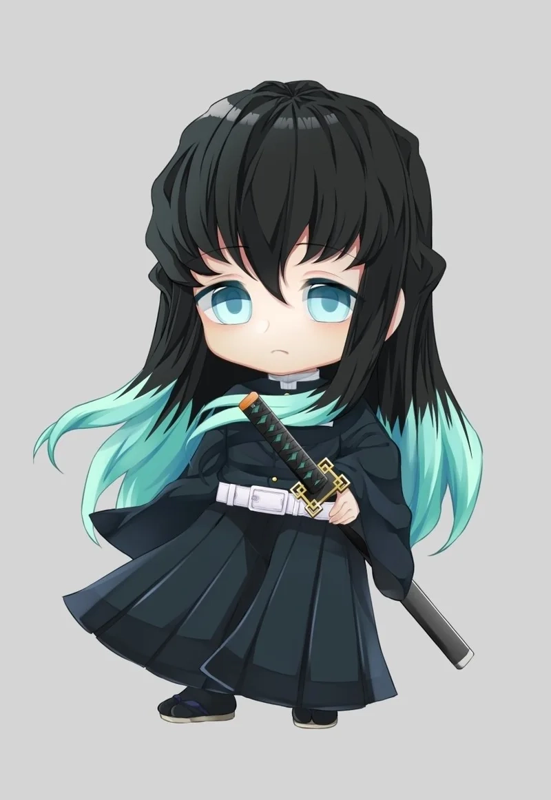 Muichiro tokito chibi thể hiện sự dễ thương khó cưỡng