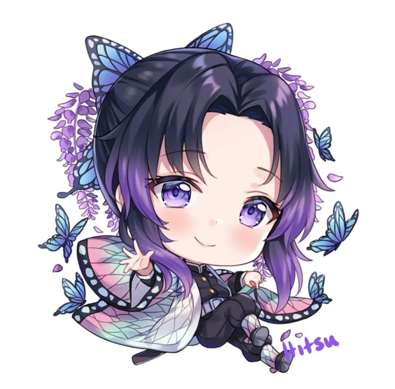Shinobu chibi với tạo hình dễ thương sẽ làm bạn mê mẩn