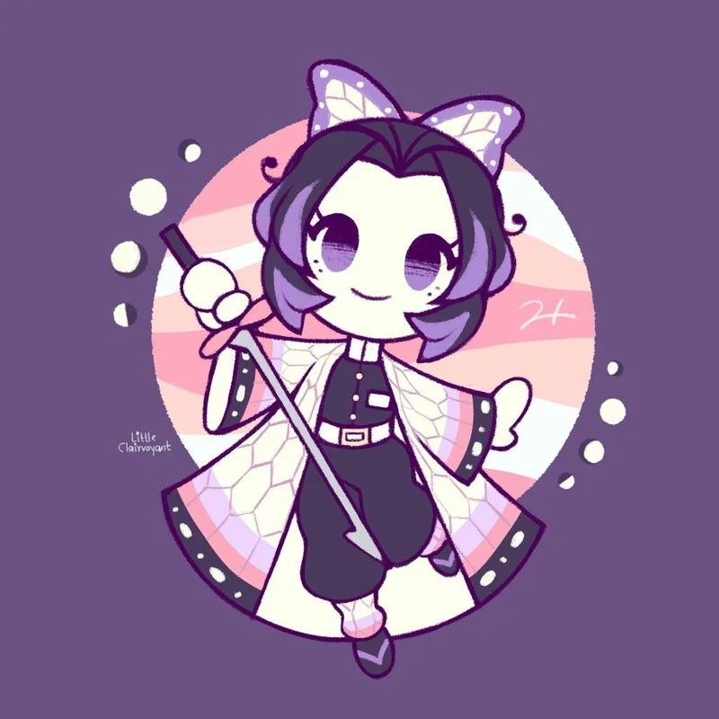 Anime chibi cute shinobu chibi mang lại vẻ đáng yêu và ngọt ngào