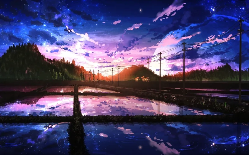 Ảnh nền máy tính anime phong cảnh giúp bạn thư giãn mỗi ngày